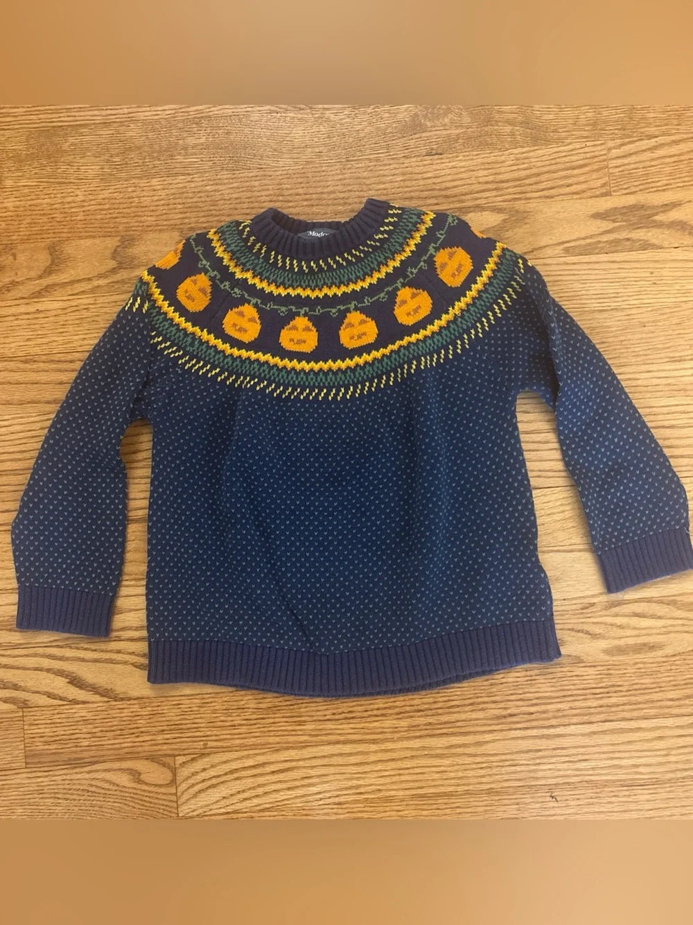 ModCloth Give Em Pumpkin To Talk About Fair Isle Sweater Youth M Halloween Fall